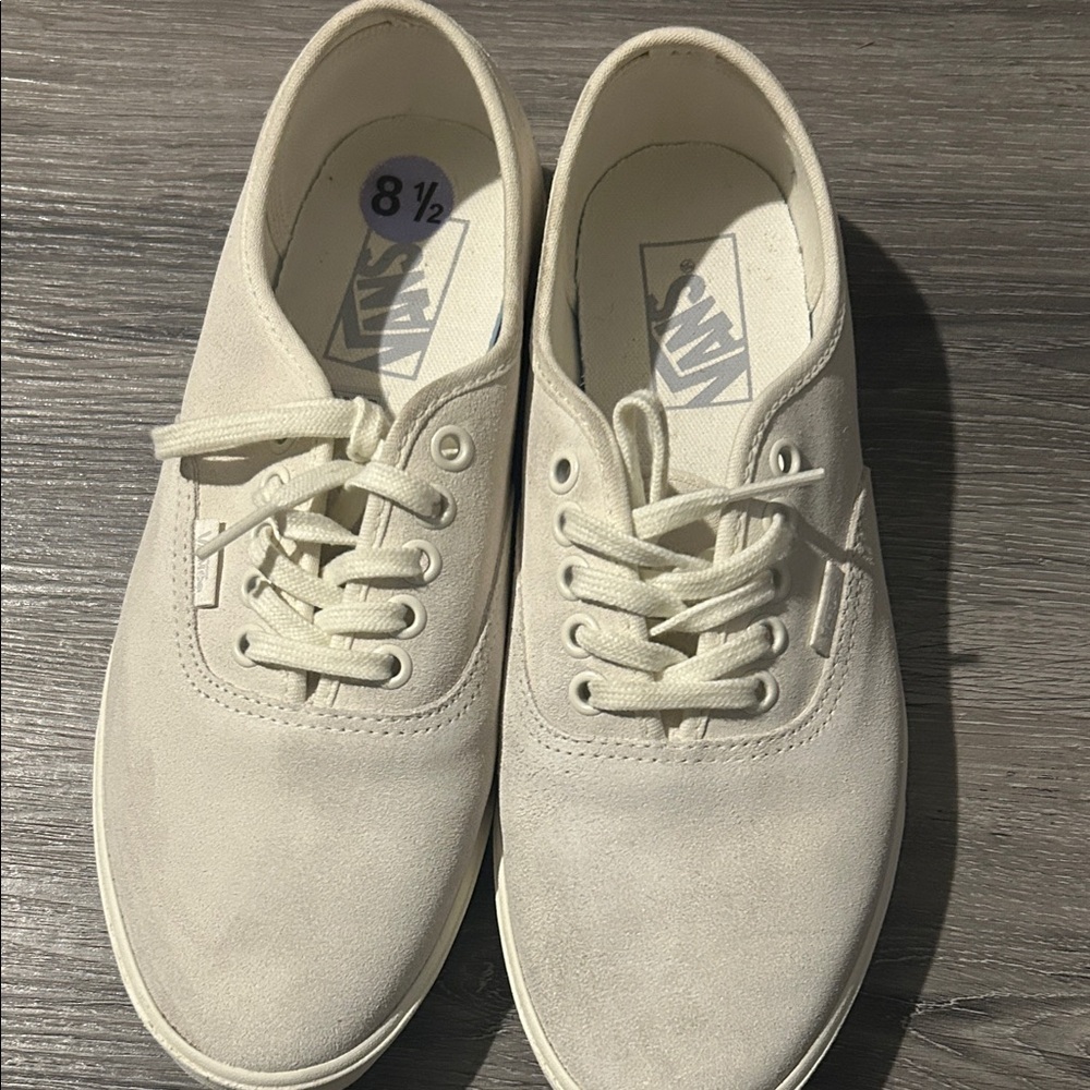 Vans‎ women’s Off-White Canvas Sneakers